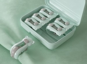 6-packStevigeDekbedclips-MetHandigeOpbergbox-Groen