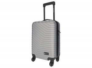 NorlanderTMSHandbagagekoffer-Reiskoffer-Trolley-Zilver