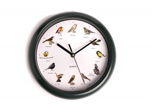 NexxtVogelklok-25cm-Klokmetvogelgeluidenelkuur