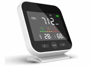 FlinQCO2Meter-Luchtkwaliteitmeter-CO2MeterBinnen-Temperatuurmeting-Draagbaar