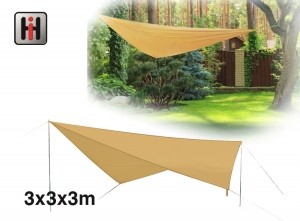 ZonnedoekBeige-Schaduwdoek-3x3x3meter