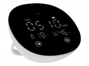 Smartwaresluchtkwaliteitmeter-Kooldioxode-10jaarbatterij-Wit