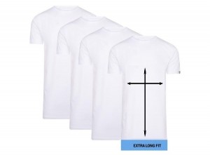 4-packCappuccinoWitteT-Shirtrondehals-ExtraLangeT-shirts