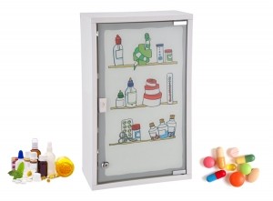 HIMedicijnenkastje-InclusiefslotPrint-Staal