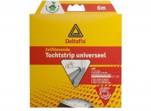 DeltafixTochtstripO-profiel-2x3meter-Siliconen-Wit