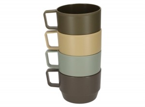 4NrlanderOutdoorBekers-Campingservies-Multikleur
