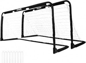VirtuFitInklapbaarVoetbaldoel-Pannagoal-150x60cmsetvan2-zwart
