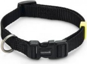 BeezteesUni-HalsbandHond-Zwart-26-40cmx15mm