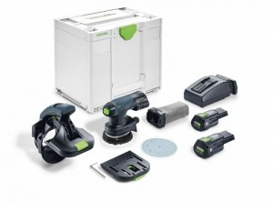 FestoolES-ETSC12530I-Plus18VLi-IonAccuKantenschuurmachineSet2x30AhInSystainer-125mm
