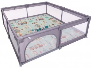 BabygoGreyXLBallenbakmetBodemmatras7702