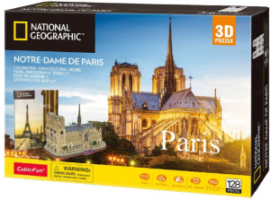 3DPuzzel-NotreDameDeParis128stukjes