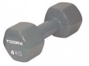 ToorxVinylDumbbell-PerStuk-4kg-Lichtgrijs