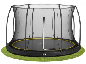 SaltaComfortEditionGroundTrampolinemetVeiligheidsnet-427cm-Zwart