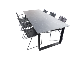 SetvanTeeburutafel240x120x76cmslateen6Jasonstoelenlava-Yoi
