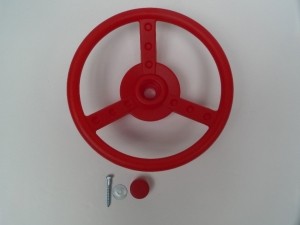 Stuurinkunststofdiameter300x81mminclschroevenrood-Hermic
