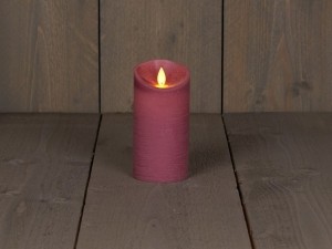 Botkaarswaxrustiekbewegendevlam75x15cmantiekroze3xaaatimer-Annascollection