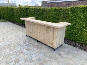 SteigerhoutenbarmeubelSademetvoetensteun