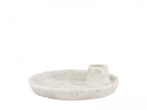 Dinnercandleholdercement16x16x4cm-Dijknaturalcollections