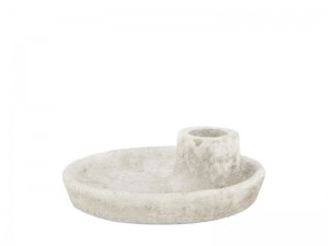 Dinnercandleholdercement12x12x4cm-Dijknaturalcollections