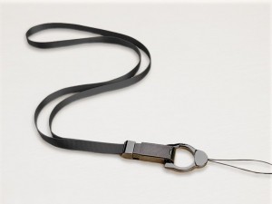 UniverseleTelefoonkoord-TelefoonkettingmetKattenoortjesClip-Zwart