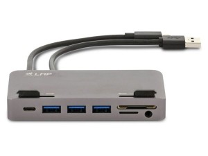 LMP-USBHub-7Poort-GeschiktvooriMacmetThunderbolt3USB-C-SpaceGrey