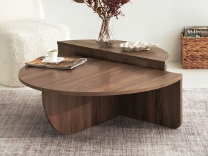 RondesalontafelPODIA90cmwalnoot