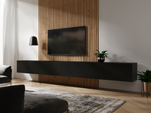 Tv-meubelKINGSTON2klapdeuren280cmmatzwart