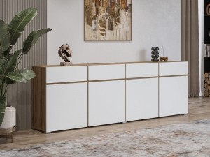 DressoirCROSSAIR4deuren4ladeswitwotaneik