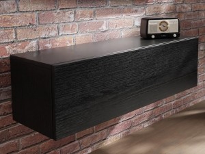 Tv-meubelMARLEY1klapdeur105cmzwarteik