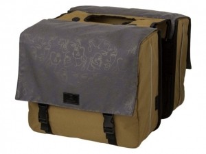 DubbelefietstasLiviaOlijfgroen33L