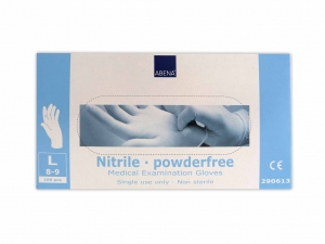 AbenaNitril-HandschoenenpoedervrijMaatLwit100st