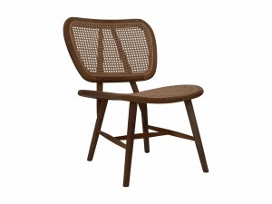 EetkamerstoelLuganonaturelteakrotan