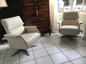 Setvan2lerenrelaxfauteuils-witleer-EchtleerModernontdekdeveleLeersoortenenKleurenbijShopX