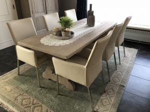Setvan6lereneetkamerstoelen-crmekleurigleer-EchtleerModernontdekdeveleLeersoortenenKleurenbijShopX