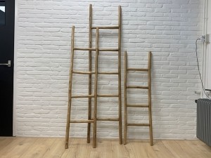 Houtendecoratieladderlichthout