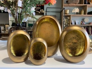 WindlichteikandelaareggwaxinelichtkaarsenhoudergoudOUTLET