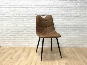 EetkamerstoelRainamicrovezelcognacOUTLET