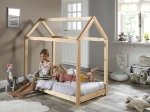 KinderbedCabane-Naturel-90x200