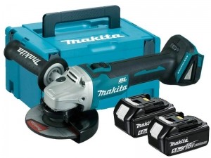 MakitaDGA506RTJ18VLi-IonAccuHaakseSlijperSet2x50AhAccuInMbox-125mm-Koolborstelloos-Softstart