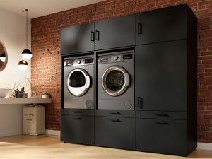 KastWASHING2machinesnaastelkaarmetkast1deur2ladesLARGEzwart