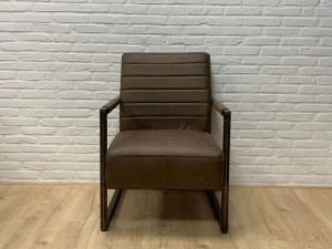 FauteuilRalfmicrovezelbruinOUTLET