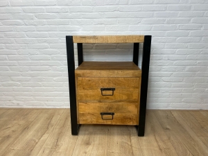 MangohoutenbadkamermeubelJizrametstaal