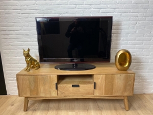 MangohoutenTVmeubelCaineretrometdeurenenlade