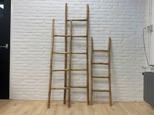Houtendecoratieladderlichthout