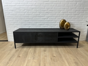 Tv-meubelmangohoutKinometdeur2ladesenopenvakken