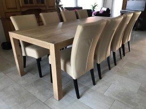 Setvan8lereneetkamerstoelen-methoutenpoten-bruinleer-EchtleerLandelijkontdekdeveleLeersoortenenKleurenbijShopX