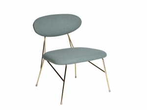 LeitmotivLoungestoelQueen-GroenGoud