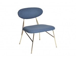 LeitmotivloungestoelQueen-BlauwGoud