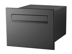 NovioproductsInbouwbrievenbusB-24staal-zwart