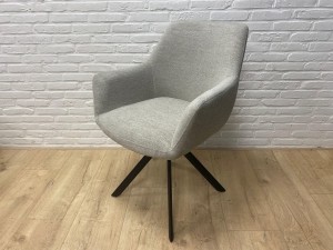 EetkamerstoelRichardmetarmleuningtaupeOUTLET